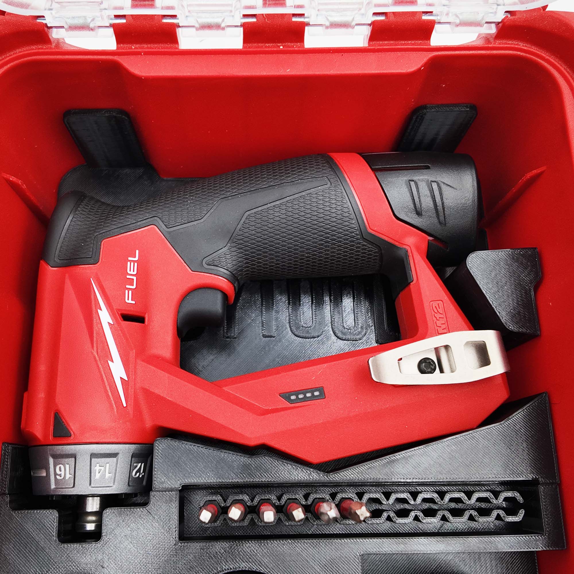 M12 Fuel Installation Drill Organizer for Milwaukee Compact Packout r3