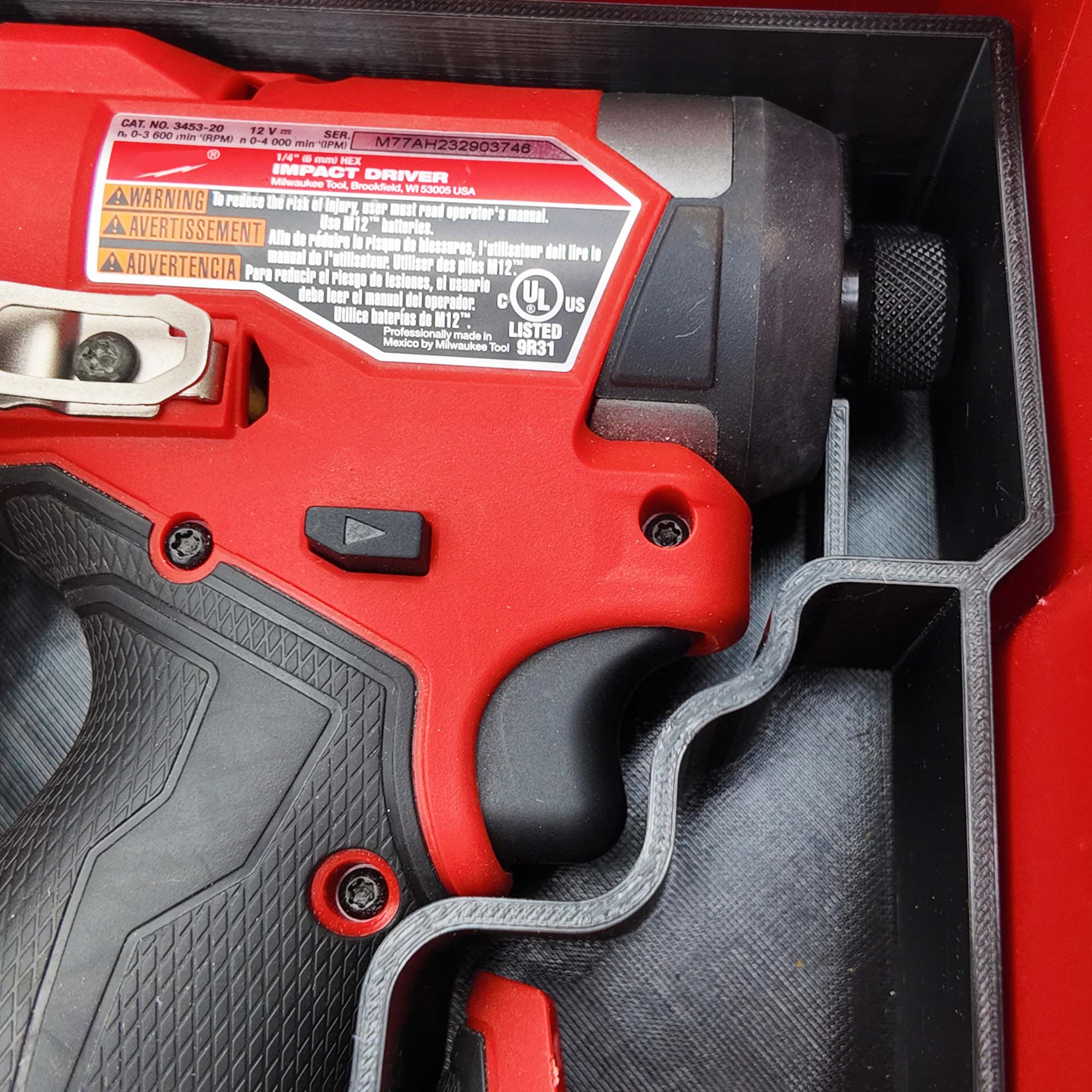 M12 Fuel Drill Driver Organizer For Milwaukee Compact Packout