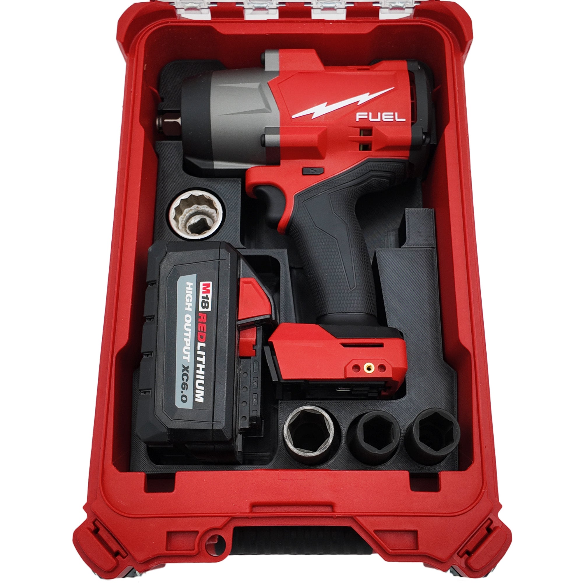 M18 Fuel High Torque Impact Wrench Organizer for Milwaukee Compact Packout