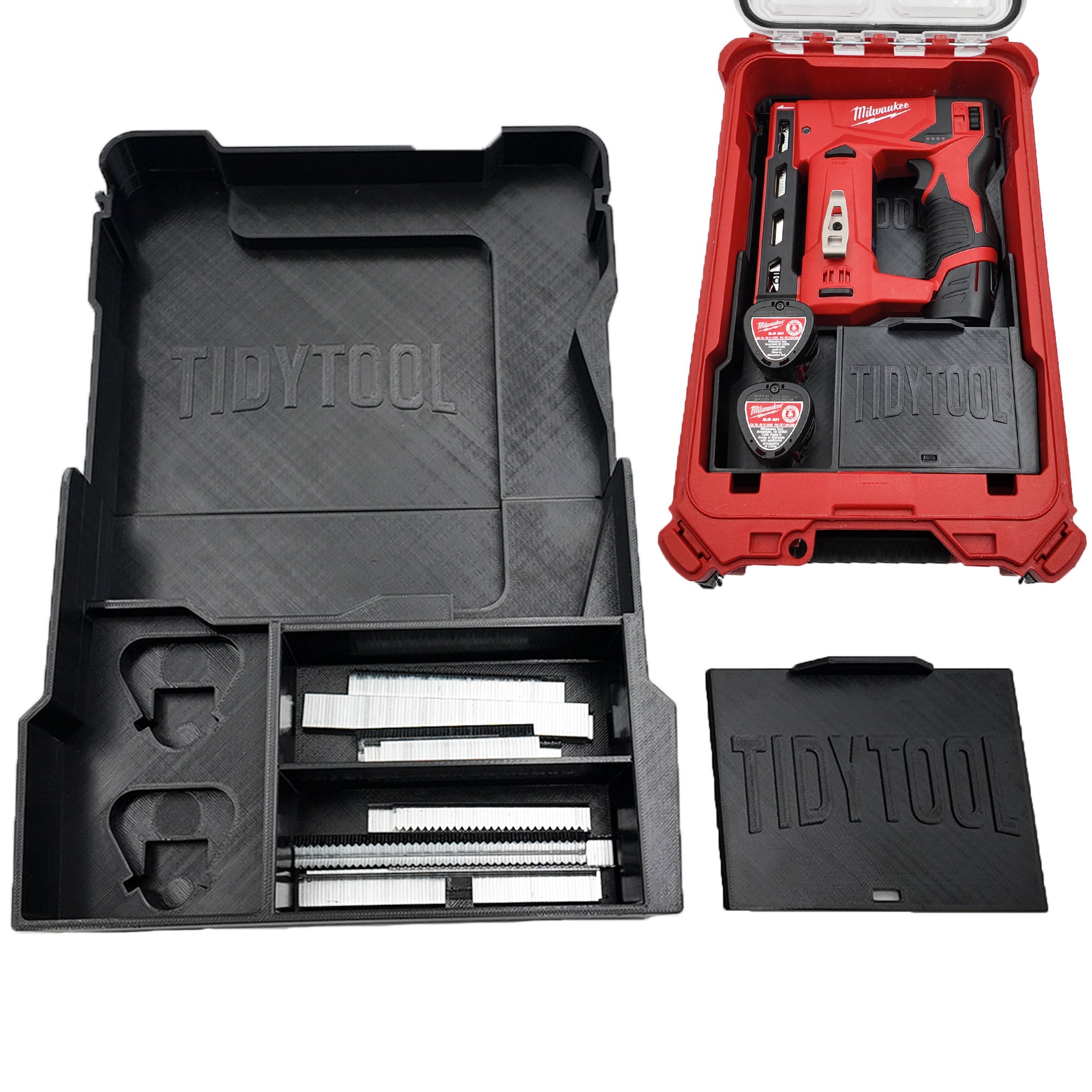 M12 Crown Stapler Organizer for Milwaukee Compact Packout