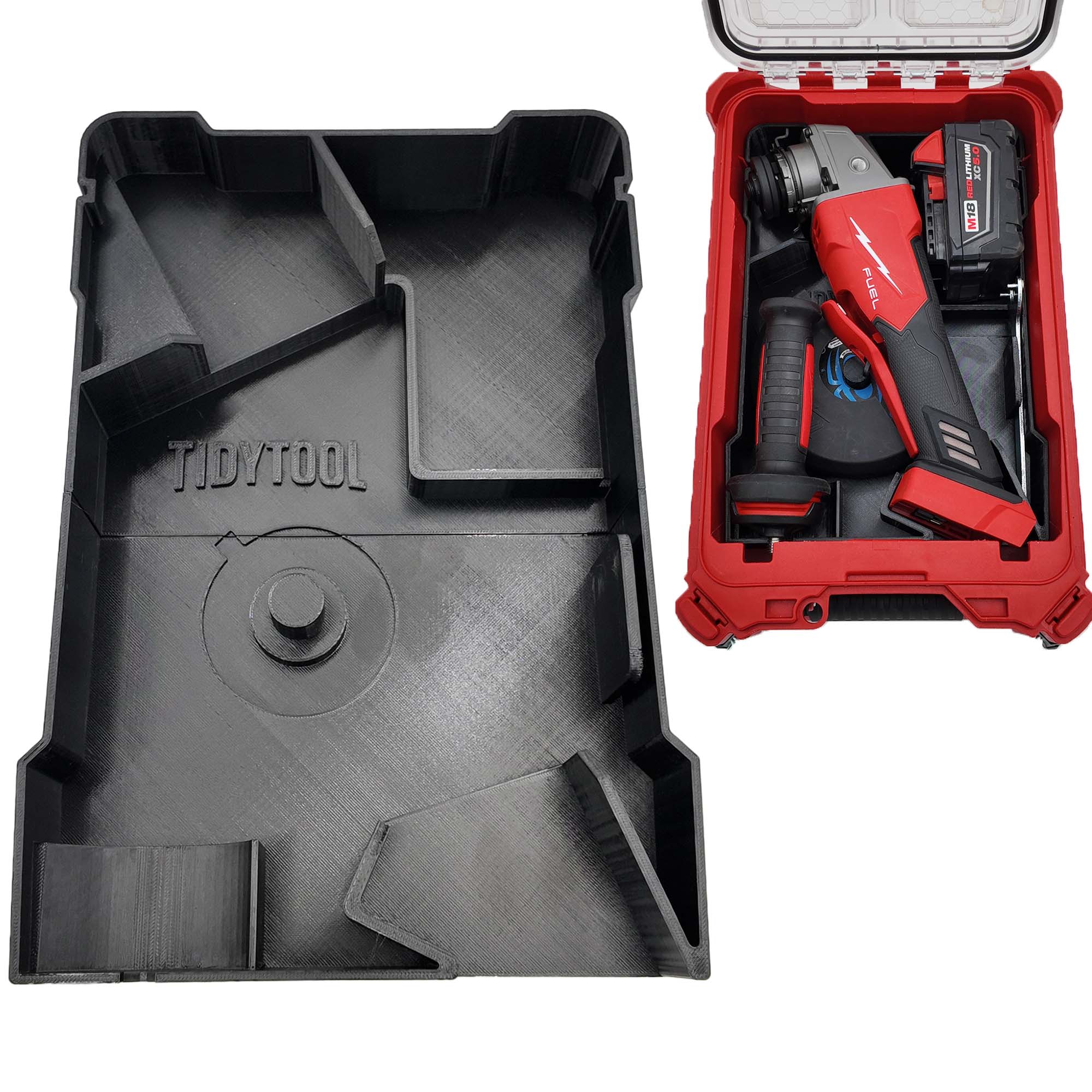 M18 Grinder Organizer for Milwaukee Compact Packout  Version 3