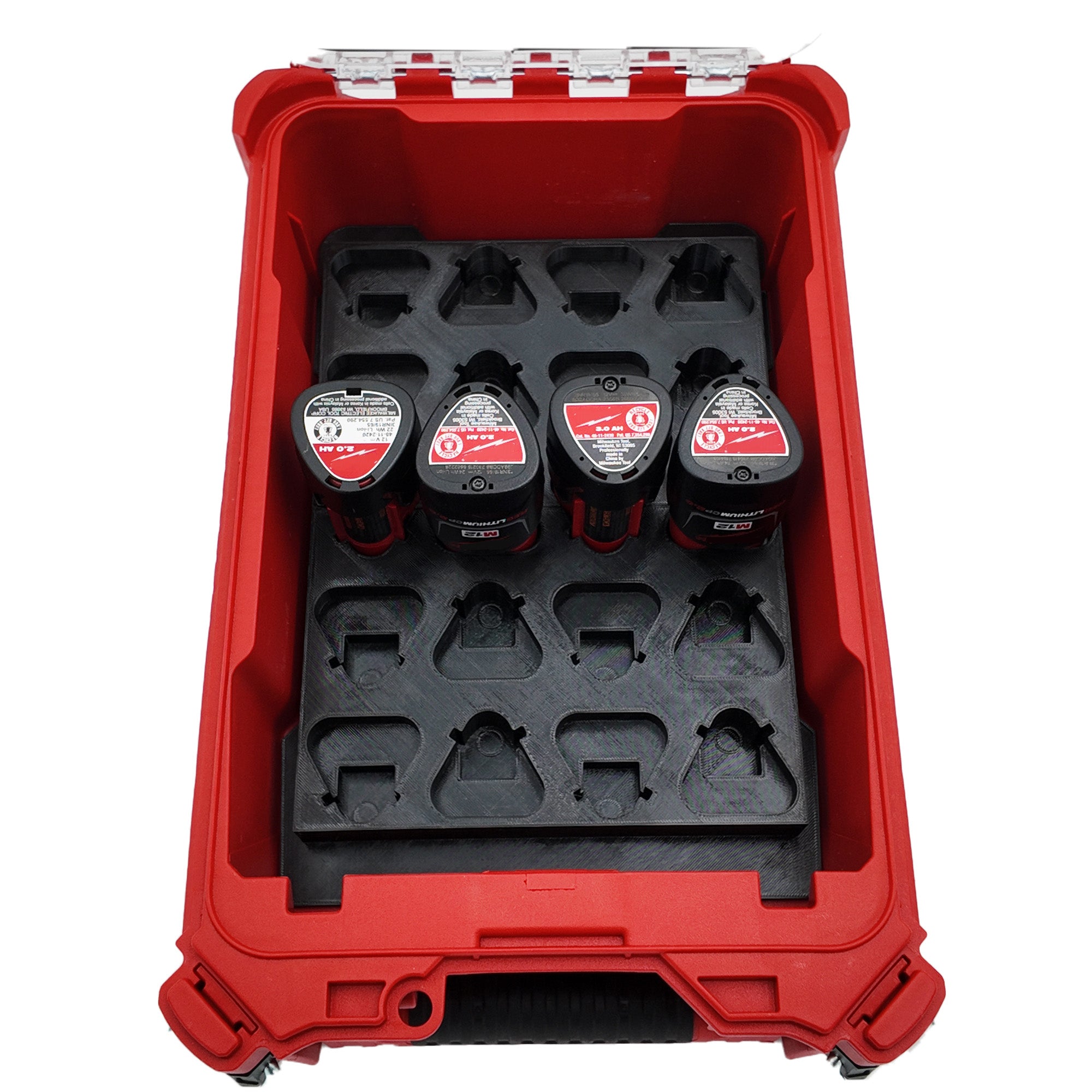 M12 Small Battery Organizer for Milwaukee Compact Packout