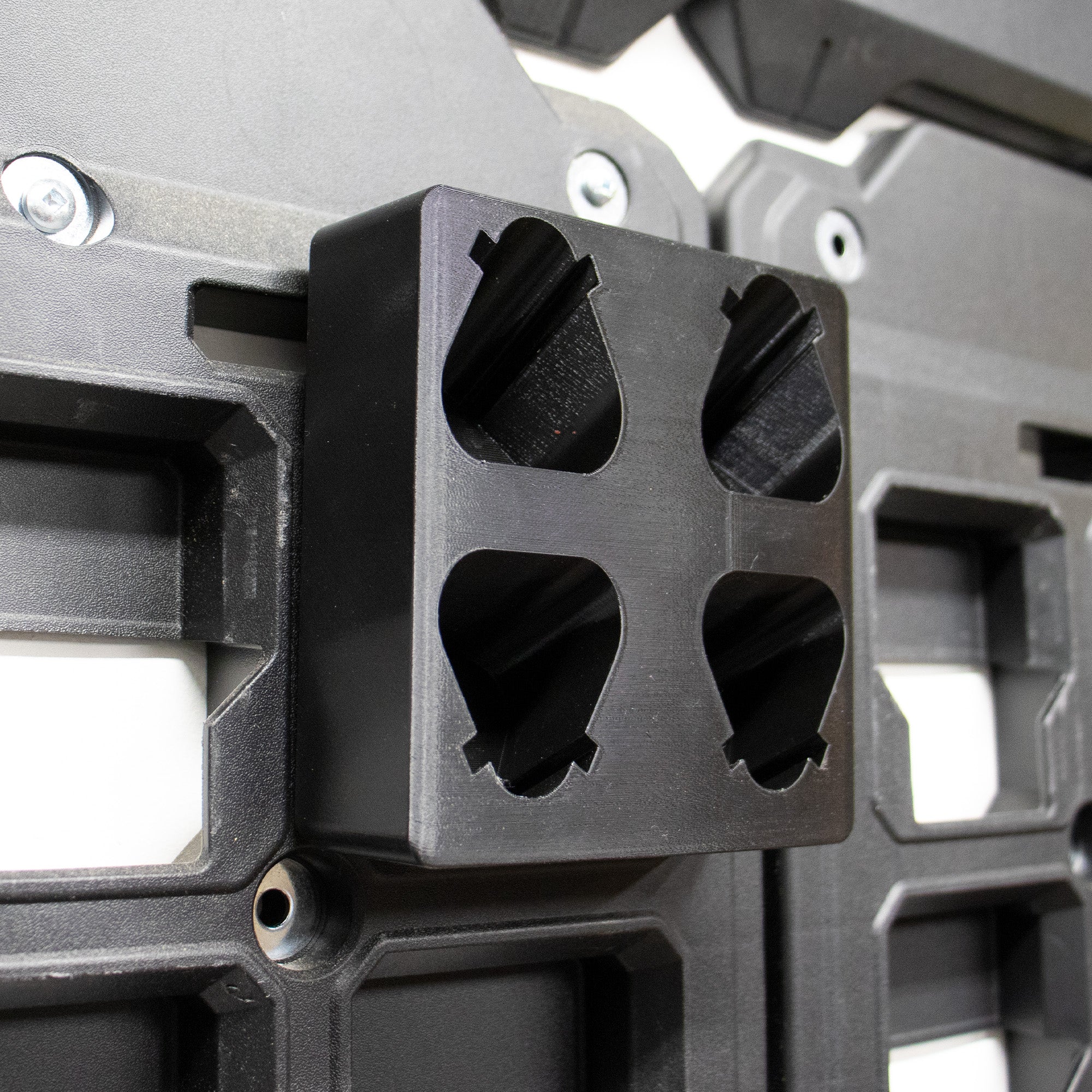 Packout Wall M12 Battery Holder Quad Mount  Large and Small Batteries